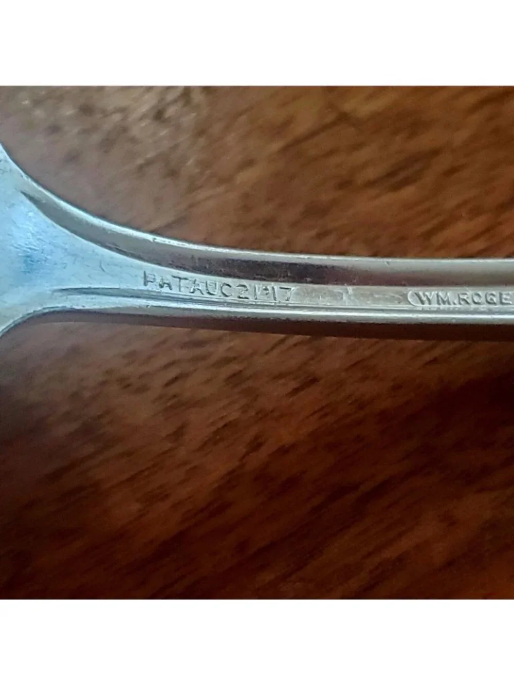 Wm Rogers Lincoln Serving Spoons 8.25